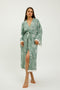 Eye Jacquard 100% Cotton Kimono Robe