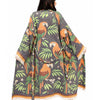 Tropical Parrot Jacquard Cotton Kimono Robe