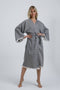 Striped Jacquard 100% Cotton Kimono Robe for Women