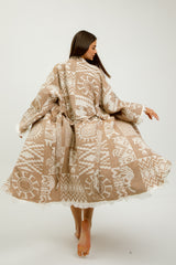 Heritage Jacquard 100% Cotton Kimono Robe
